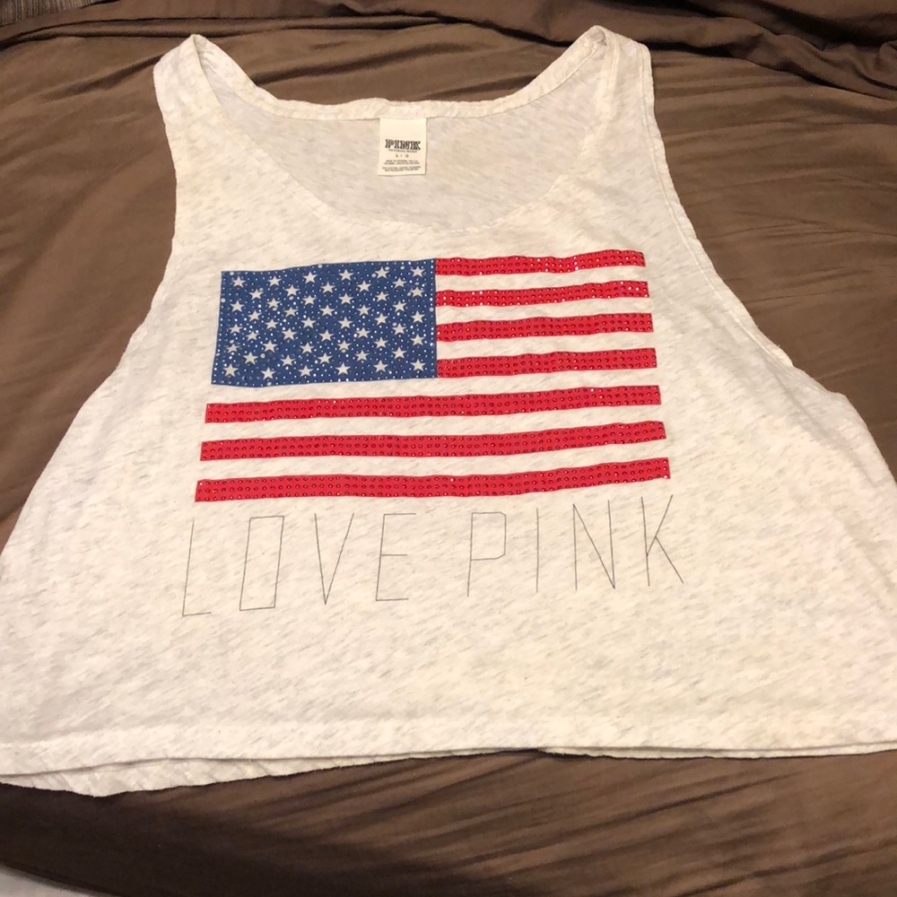 4th of July Love Pink Top